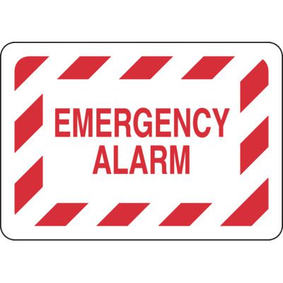 Emergency Alarm - Fire Equipment Signs