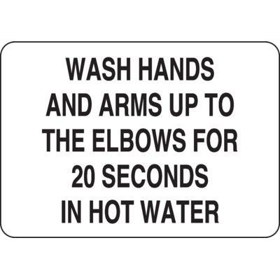 Wash Hands Safety Sign