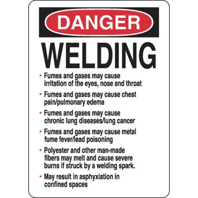 Danger Welding Safety Sign