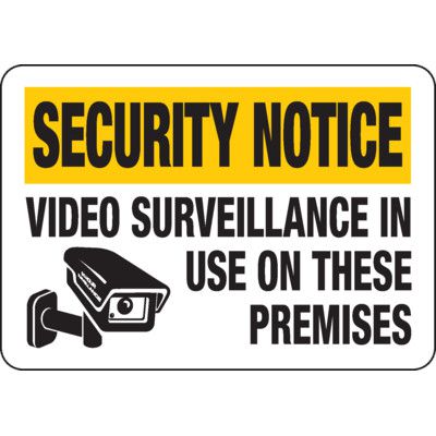 Security Camera Signs - Surveillance On