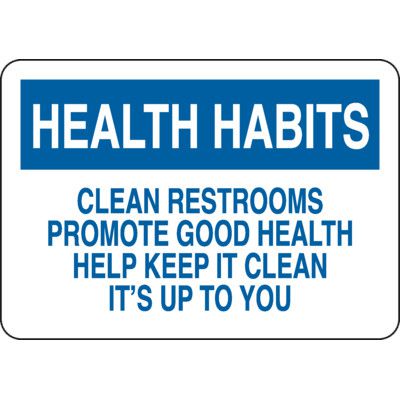 Keep Restroom Clean Sign