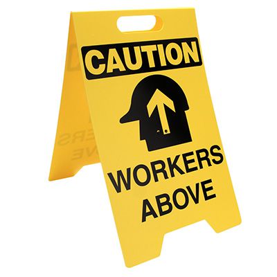 Caution Workers Above Floor Stand