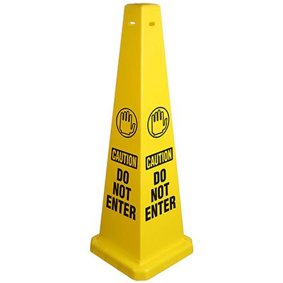 Caution Do Not Enter Safety Cone