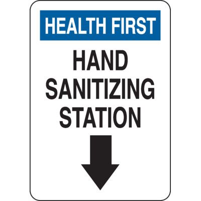 Hand Sanitizing Station Sign