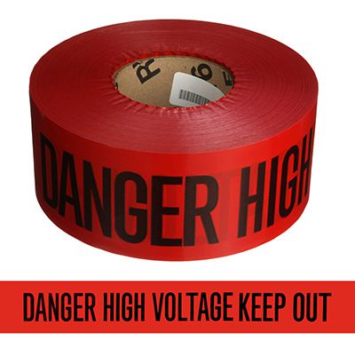 High Voltage Keep Out Barricade Tape