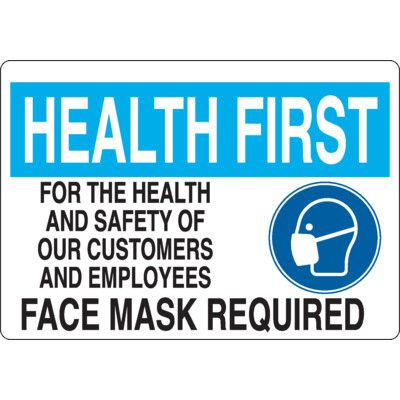 COVID-19 Signs - Face Mask Required