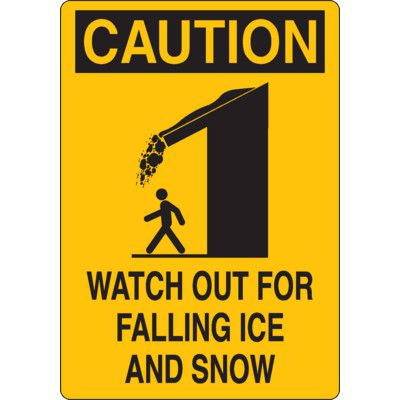 Caution Signs - Watch For Falling Ice And Snow