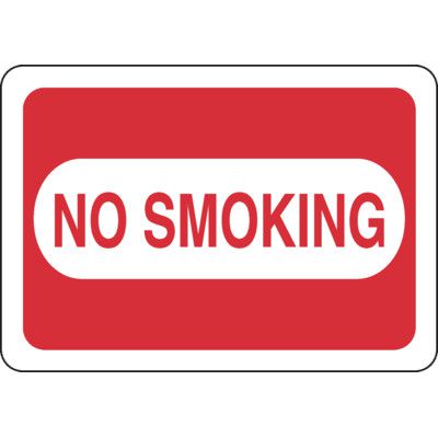 Notice Signs - Positively No Smoking Allowed Sign