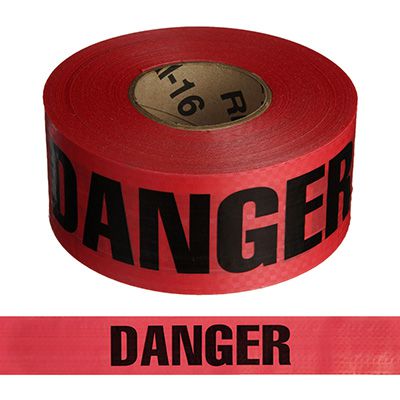 Reinforced Danger Barricade Tape