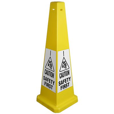 Caution Safety First Glow Cone