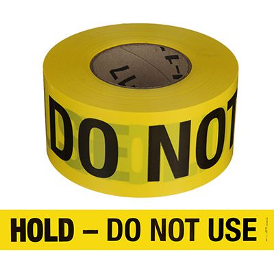 Do Not Use Barricade Tape