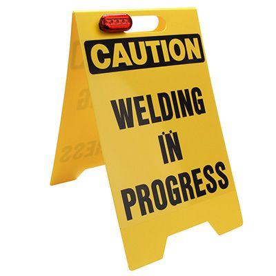 Floor Stand - Caution Welding In Progress