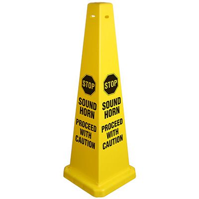 Proceed With Caution Safety Cone