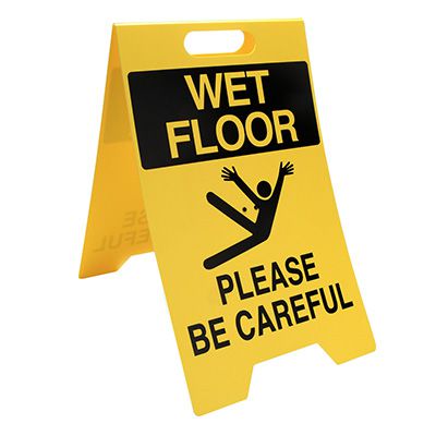 Wet Floor Please Be Careful - Portable Floor Stand