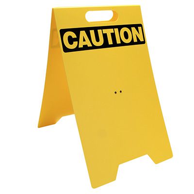 Caution Blank Portable Floor Stand