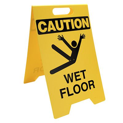 OSHA Caution Wet Floor - Portable Floor Stand