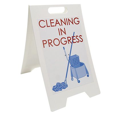 Cleaning In Progress Floor Stand