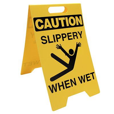 Slippery When Wet Floor Stand
