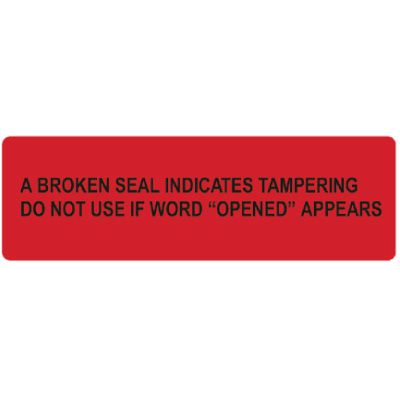 Tamper-Evident Drum Seal Labels