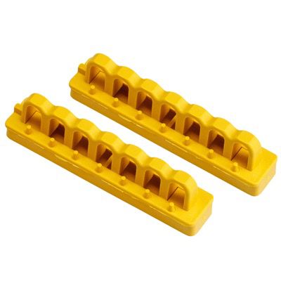 Brady 51264 Yellow 4" Mounting Rails - Pack of 2