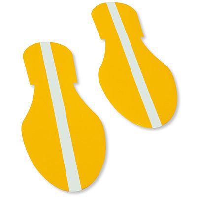 Yellow Mighty Line Footprint with Luminescent Center Line