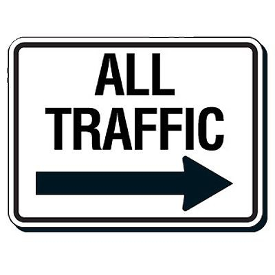 All Traffic Right Arrow Sign