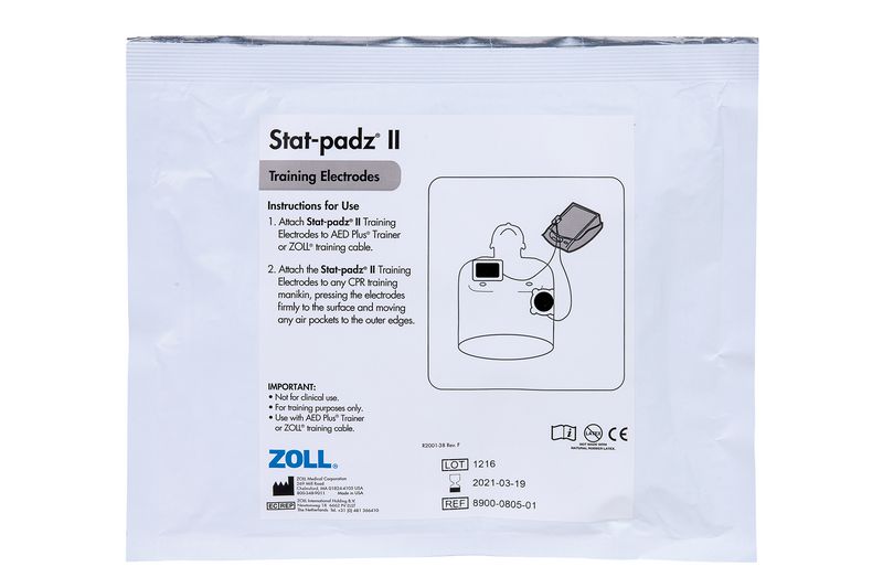 Electrodes pour défibrillateur de formation Zoll AED Plus Trainer 2