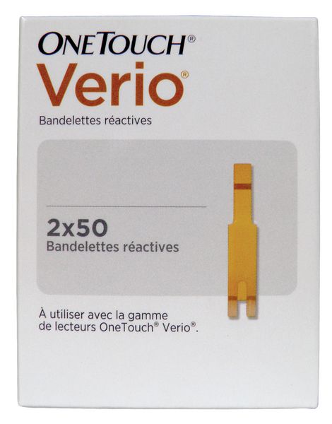 Bandelettes de glycémie pour lecteurs One Touch Verio®