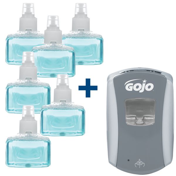 Offre pack distributeur de savon Gojo® + 6 recharges savon mousse