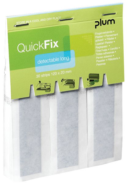 Recharge pansements longs détectables QuickFix PLUM