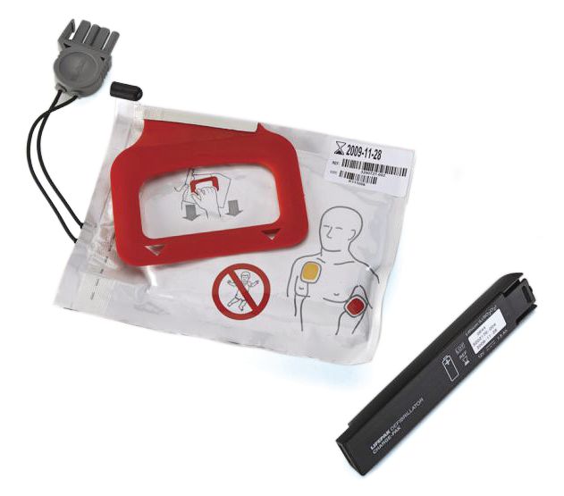 Pack électrodes et batterie pour défibrillateur Lifepak CR® Plus