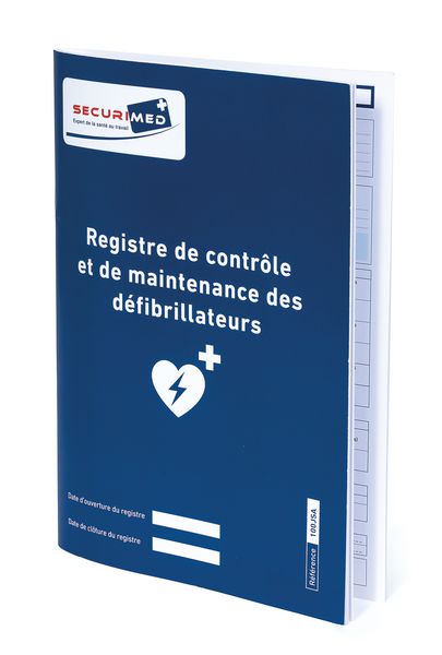 Registre de contrôle et de maintenance des défibrillateurs