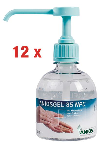Lot de 12 gels hydroalcooliques Aniosgel 85 NPC 300 ml