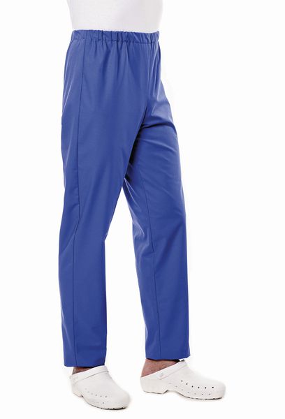Pantalon médical mixte bleu pour bloc opératoire Pliki