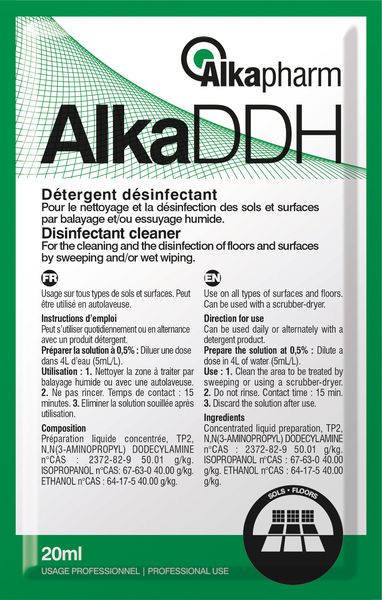 Détergent désinfectant pour les sols Alka DDH