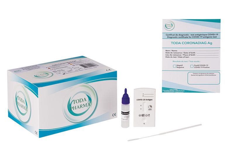 Test Covid 19 antigénique nasal et nasopharyngé Toda Coronadiag®