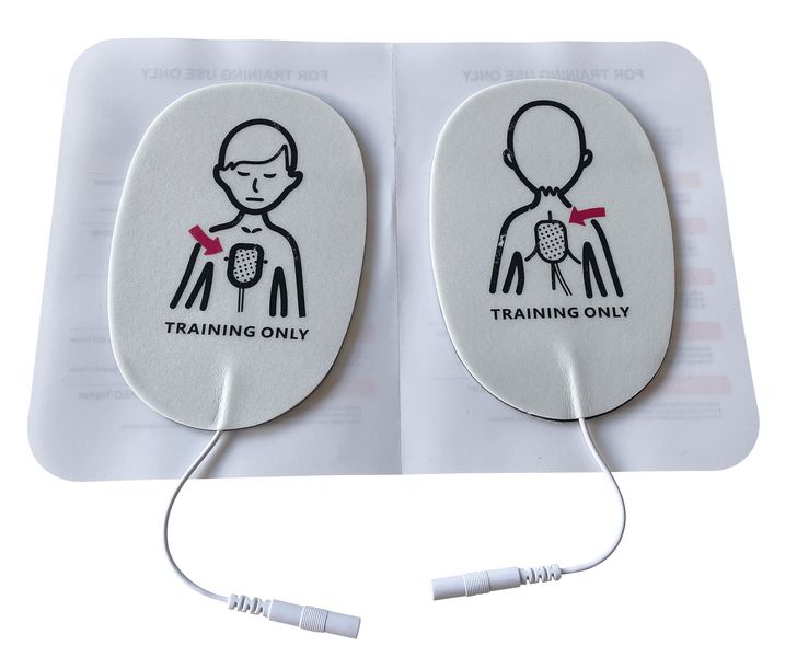 Electrodes pédiatriques pour défibrillateur de formation AED Securimed