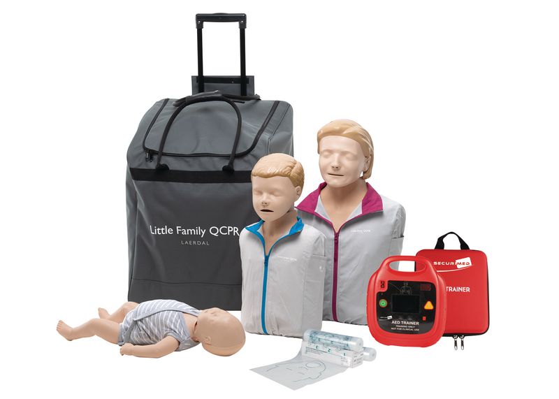 Pack Famille Little QCPR avec défibrillateur trainer Securimed