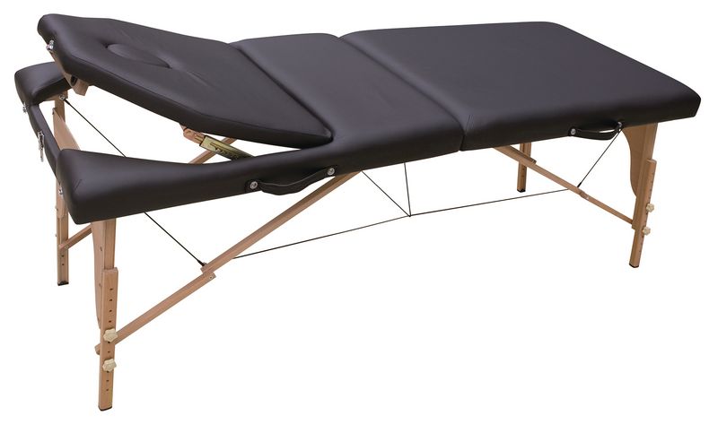 Table de massage pliante en bois avec trou visage Carina Médical