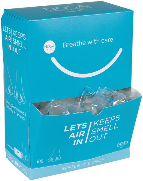 Bouchons de nez anti-odeur au menthol