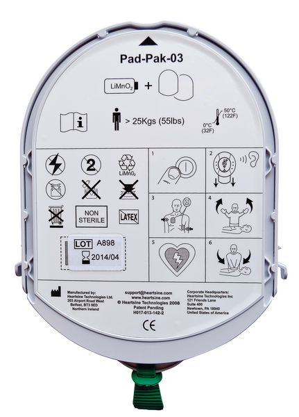 Pad-Pak électrodes et batterie pour défibrillateur Samaritan PAD