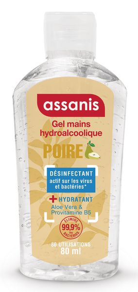 Gel hydroalcoolique parfumé Assanis 80 ml