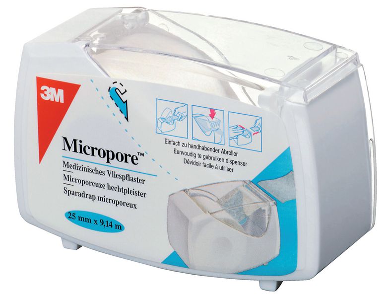 Sparadrap Micropore avec dévidoir hermétique