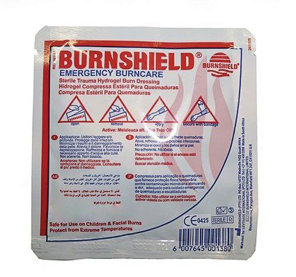 Compresse hydrogel pour brûlure thermique Burnshield®