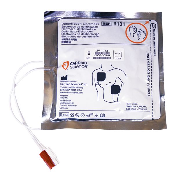Electrodes/patchs défibrillateur Powerheart G3