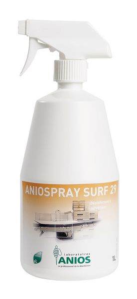 Désinfectant Aniospray Surf 29 en flacons 1 L avec pulvérisateurs