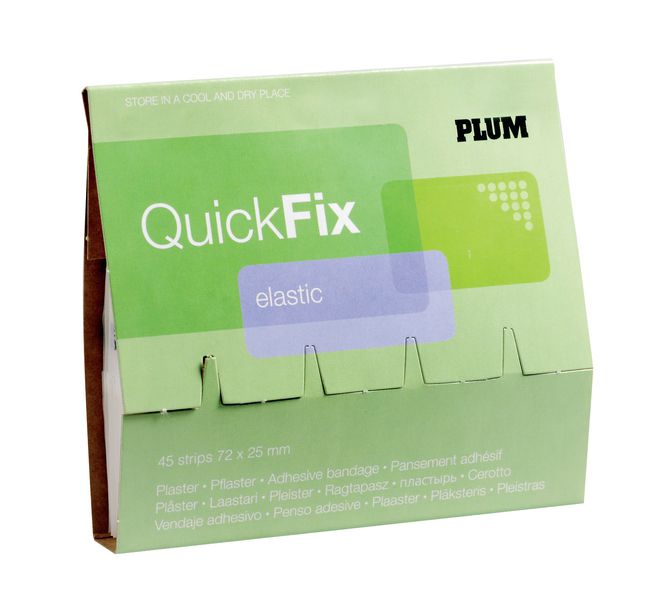 Recharge pansements adhésifs élastiques QuickFix PLUM