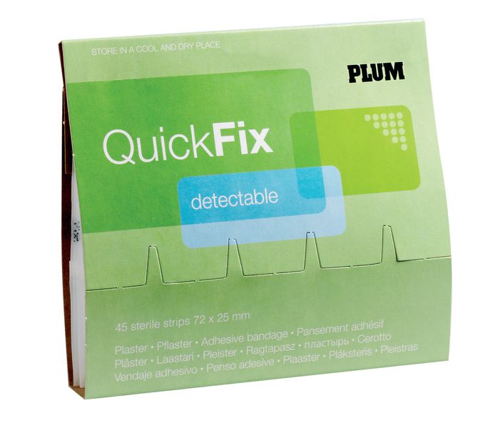 Recharge pansements bleus détectables QuickFix PLUM