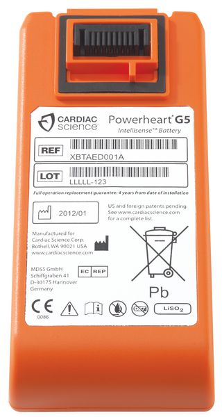 Batterie lithium pour défibrillateur Powerheart G5