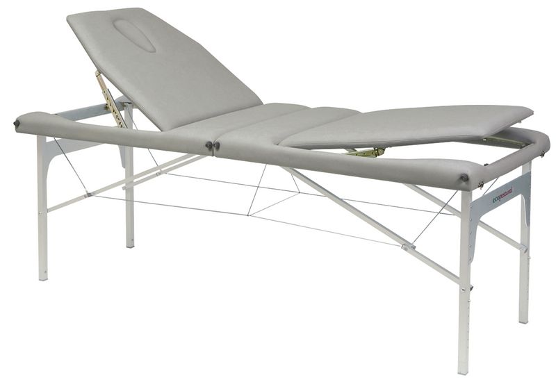 Table de massage pliante en aluminium avec trou visage